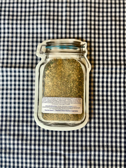 Roasted Garlic, Roasted Onion & Roasted Vegetables Spice Mix Seasonings Spices are Gluten Free Fresh Veggies Herbs Makes Large Family Recipe