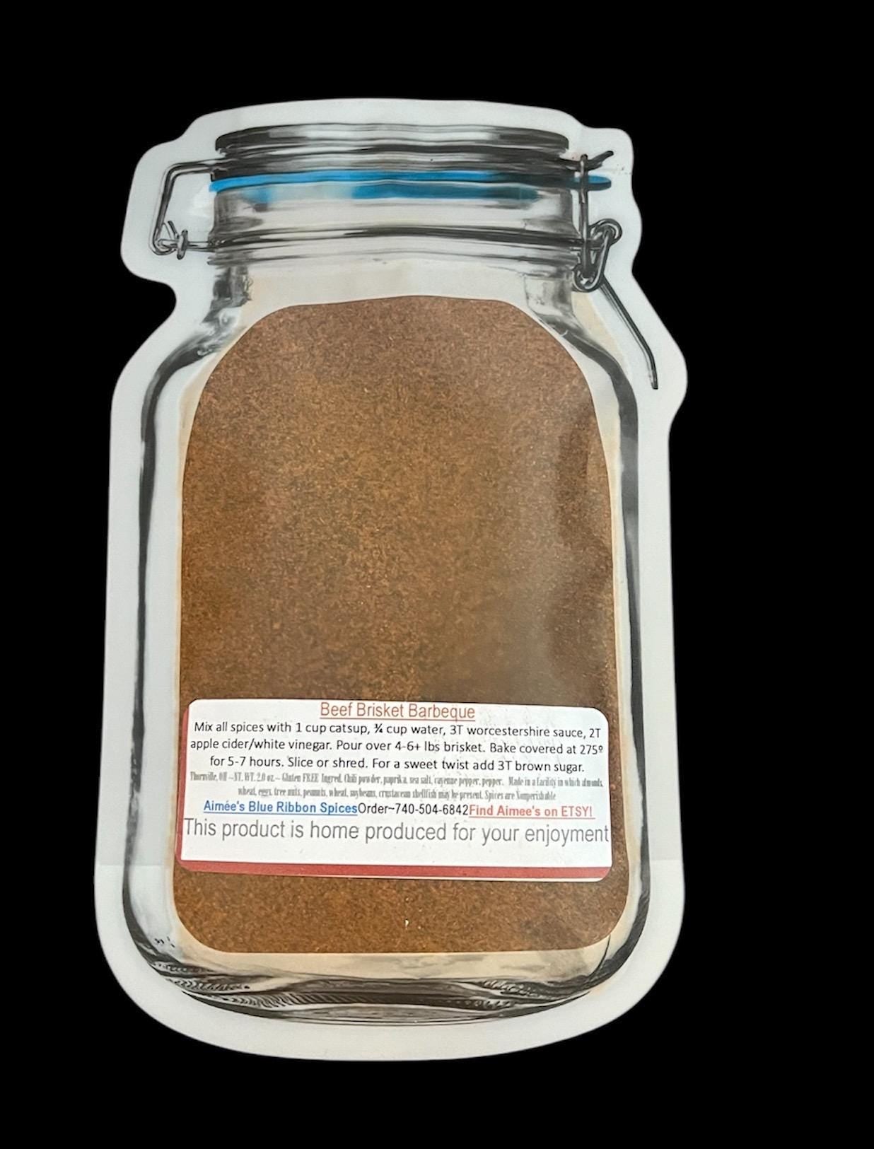 Beef Brisket BBQ Meat Spice Seasoning Mix ~Great for Grilling - Roasting -Baking - Barbecue Tailgating - Picnics - Parities - Family Reunion