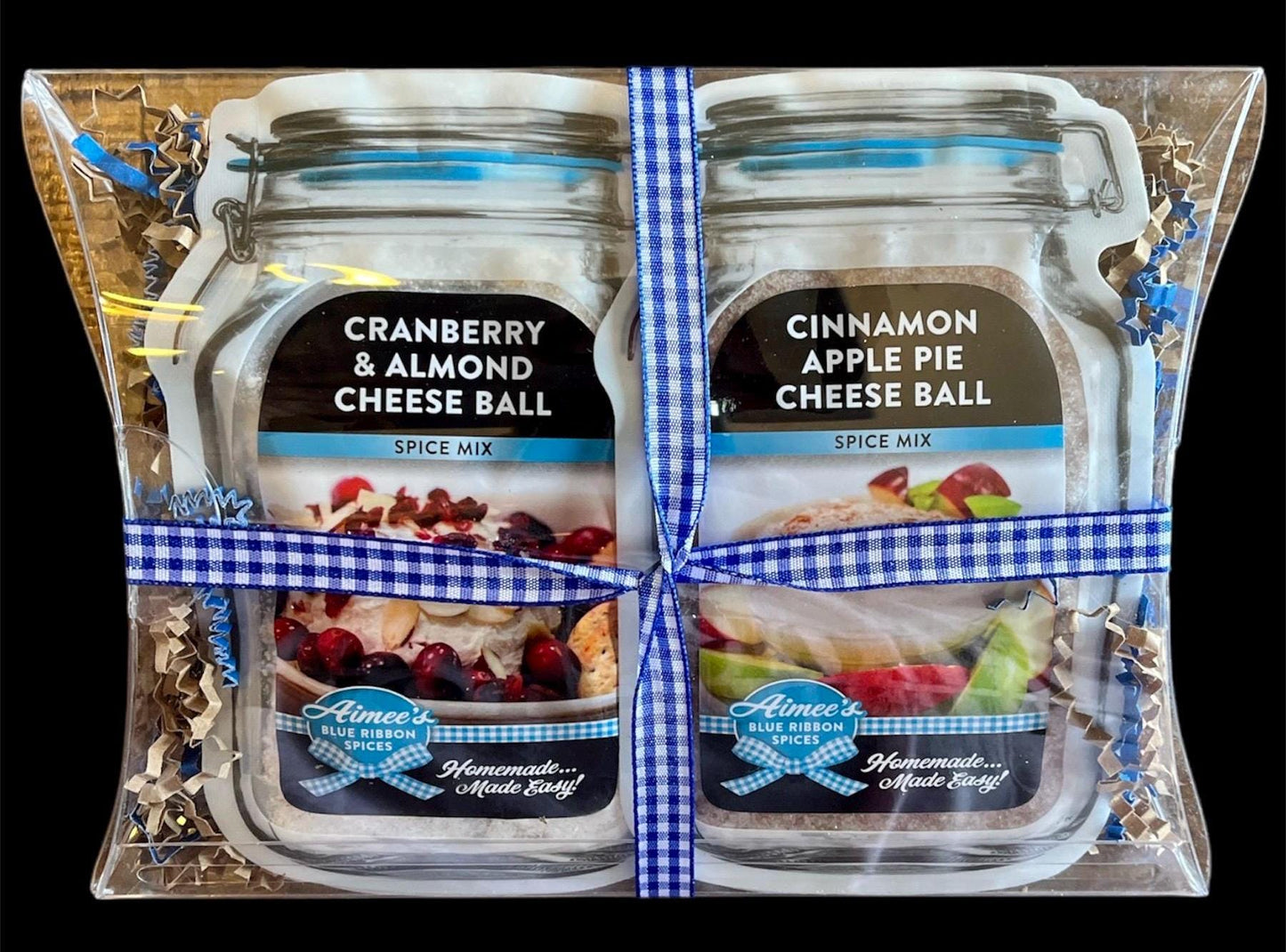 Cheeseball Lover 4 Pack Spice Mixes Gift Wrapped ~4 Packets - Gift Basket - Perfect Birthday Christmas Gift-Top 4 Best Sellers FREE Shipping