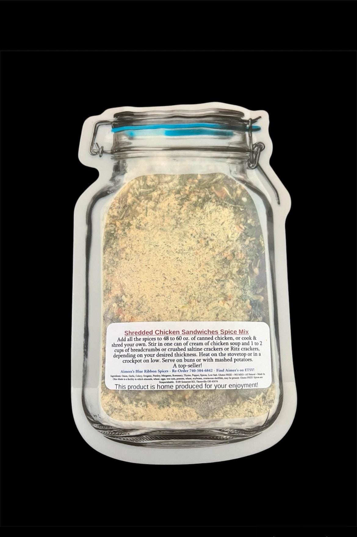 4 Pack Top Sellers -Shredded Chicken Sandwiches, Giddy Up Guacamole, Herb Dipping Oil & Hot Jalapeño Popper-Top Sellers Mixes Gift Wrapped