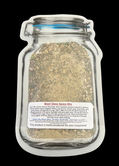 Beef Stew Meal Spice Seasoning Mix ~ Lynd Family Recipe - Dinner Family Size- Loaded with Beef and Vegetables- Spice Mix Packet - Crock Pot