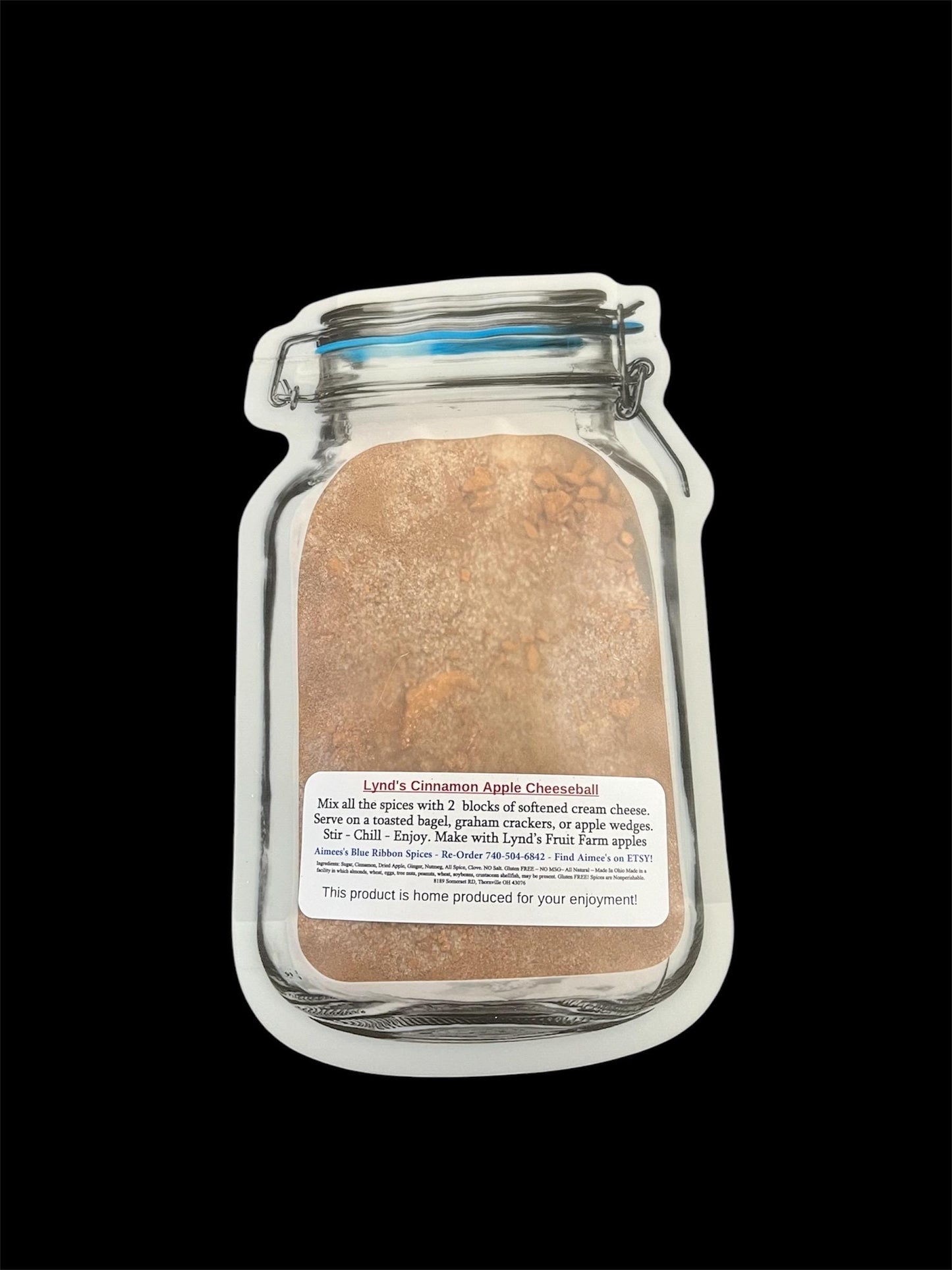 Cinnamon Apple Pie Cheese Ball ~ LYND Family Recipe Spice Seasoning  Mix