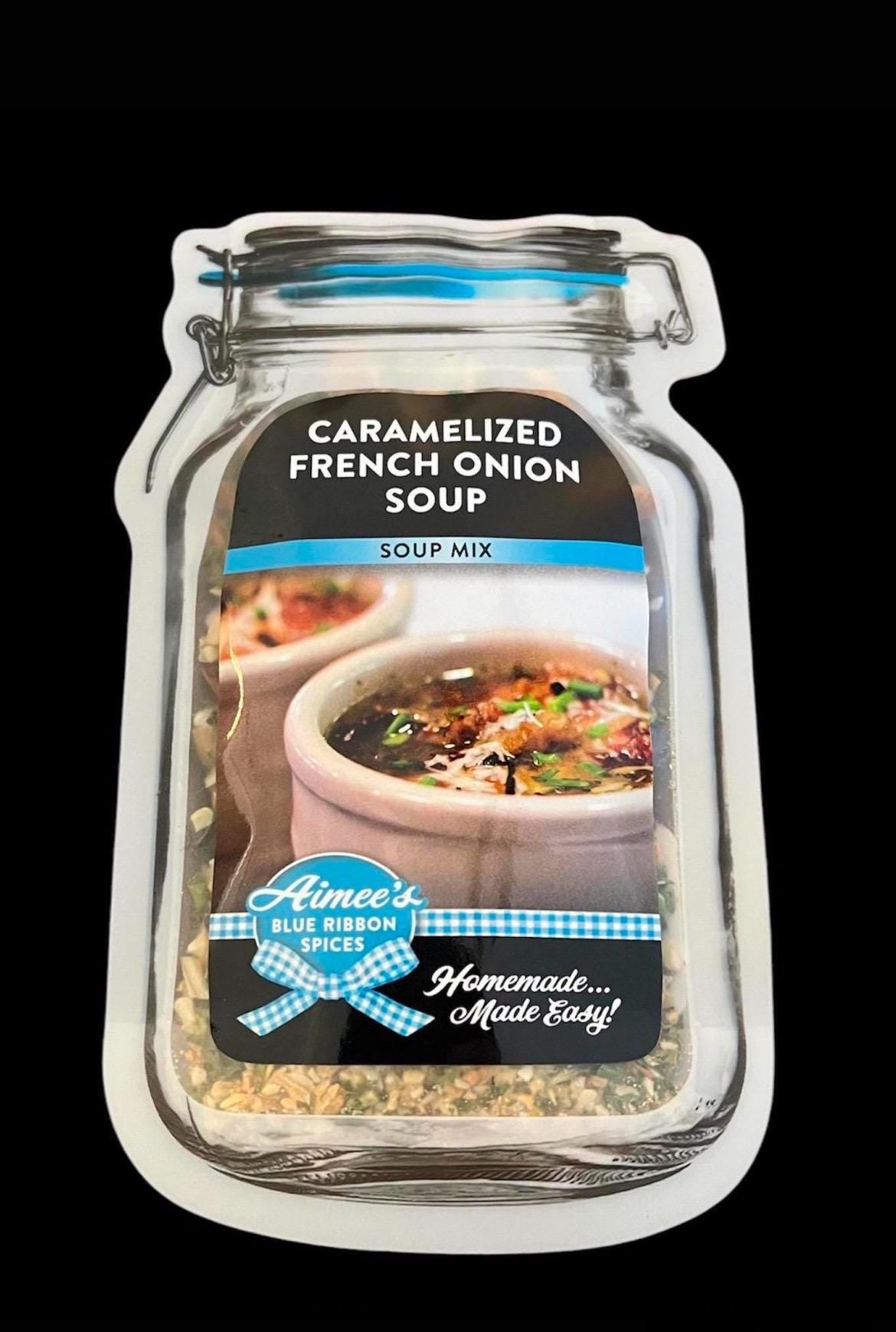 Soup Lovers 4 Pack Spice Mixes Favorites Gift Wrapped ~ 4 Packets of Jens Potato, Chipotle Chicken, Caramelized Onion, Stuffed Bell Pepper