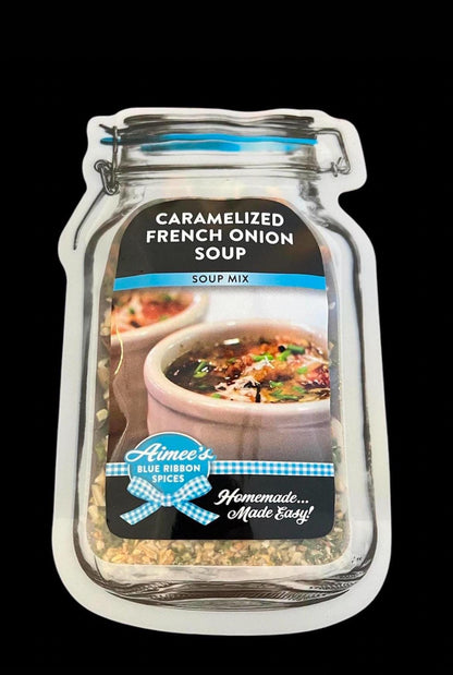 Soup Lovers 4 Pack Spice Mixes Favorites Gift Wrapped ~ 4 Packets of Jens Potato, Chipotle Chicken, Caramelized Onion, Stuffed Bell Pepper