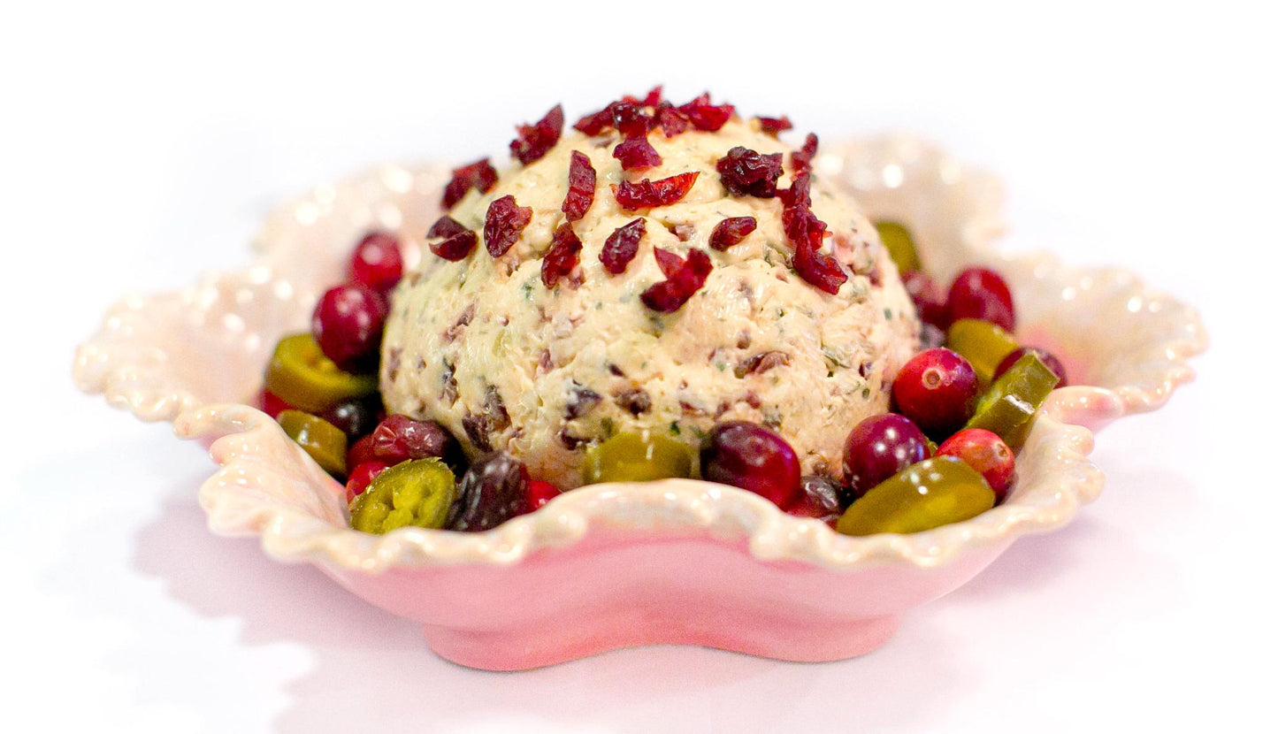 Cranberry & Jalapeno Cheese Ball ~Sweet/Heat Favorite ~VERY! Addictive ~ Spice Seasoning Mix (NO SALT) ~ Top! Selling Cheese Ball ~Appetizer