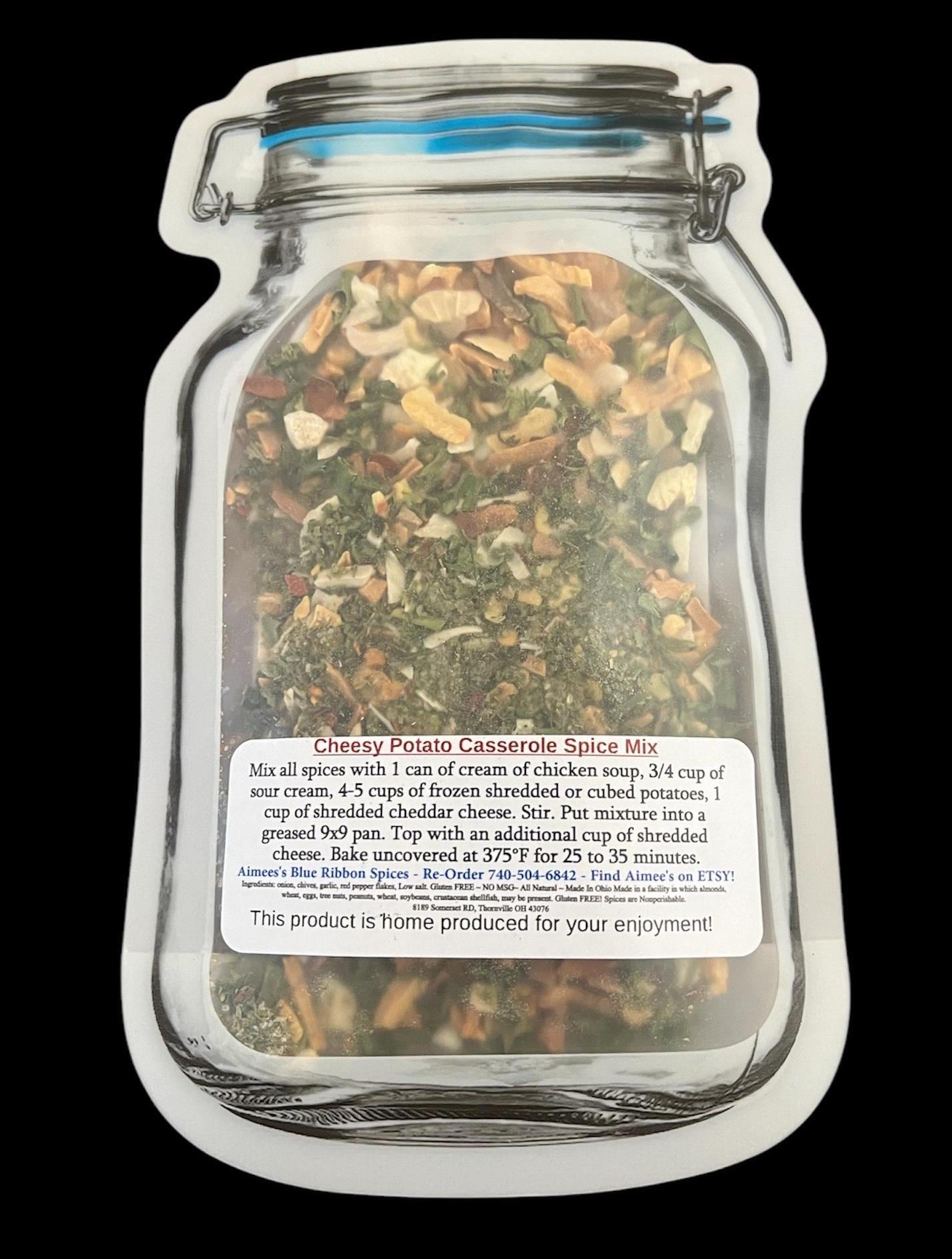 Cheesy Potato Casserole Spice Seasoning Mix “Value 3 Pack Bulk Savings” Creamy Goodness ~ Cheesy Heaven ~ Spices are Gluten Free ~Casserole