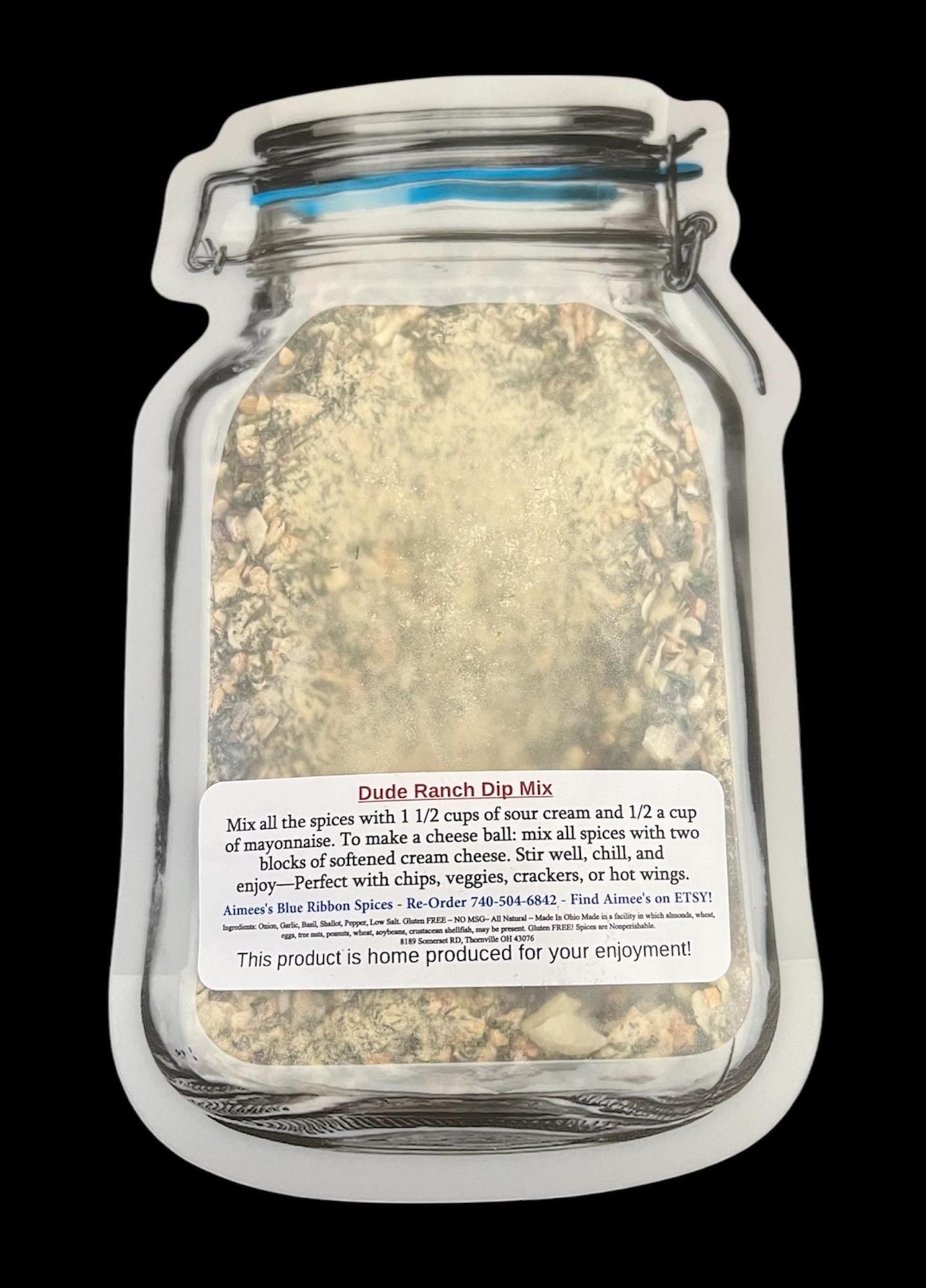 Dude Ranch Dip** Spice Seasoning Mix