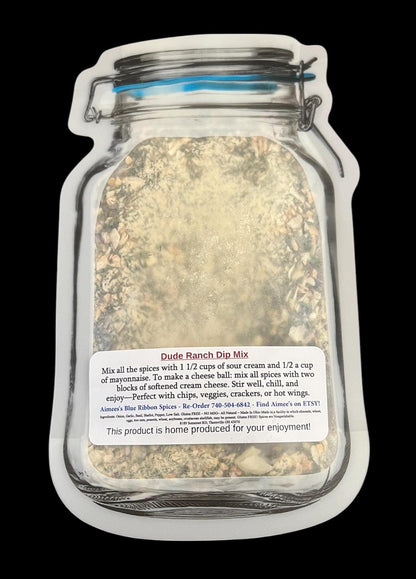 Dude Ranch Dip** Spice Seasoning Mix