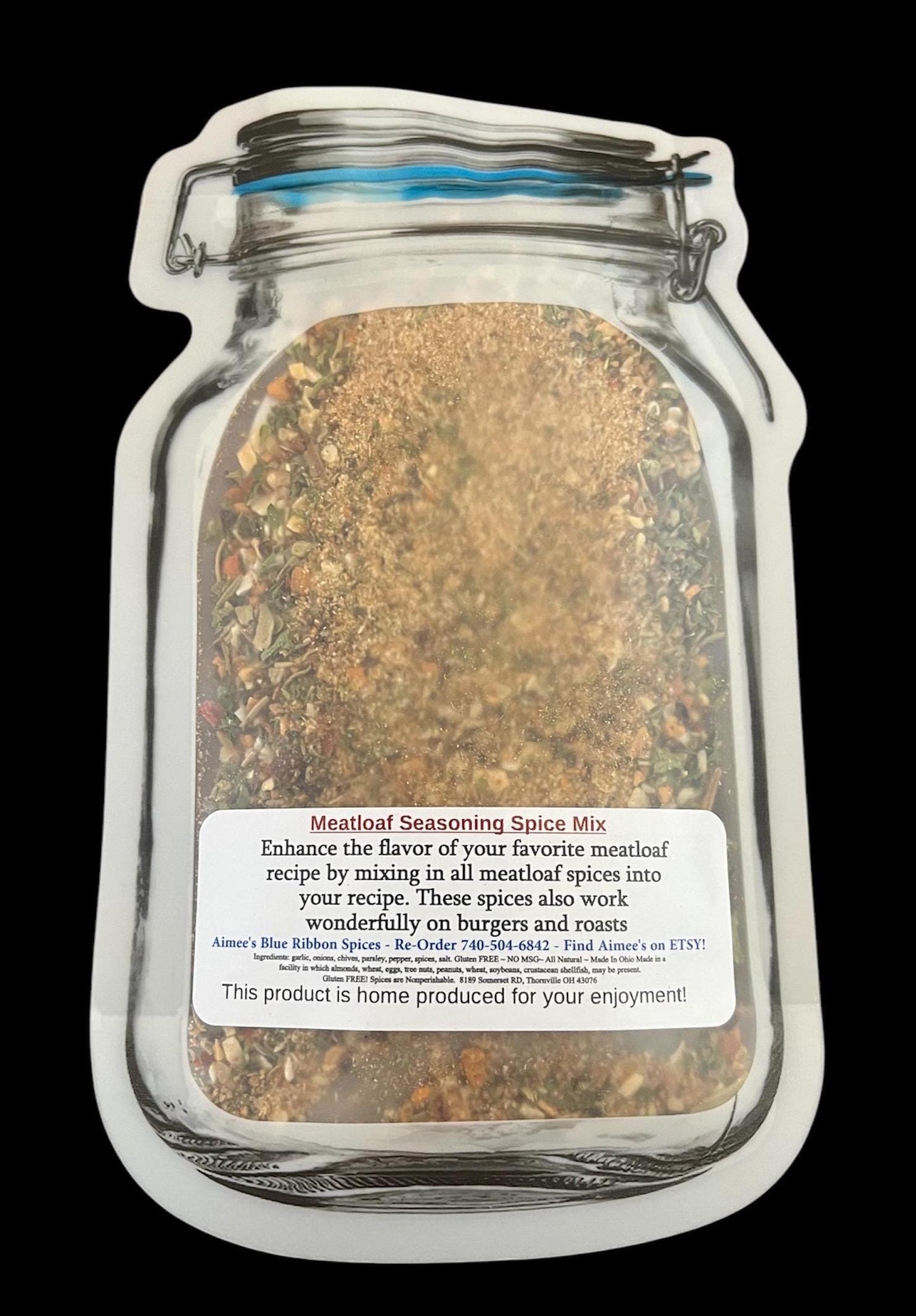 Meatloaf Seasoning Spice Mix and Herbs ~ Popular! Meatloaf Recipe ~ Dinner Meal Top Seller ~ Take YOUR Meatloaf to a NEW Unforgettable Level