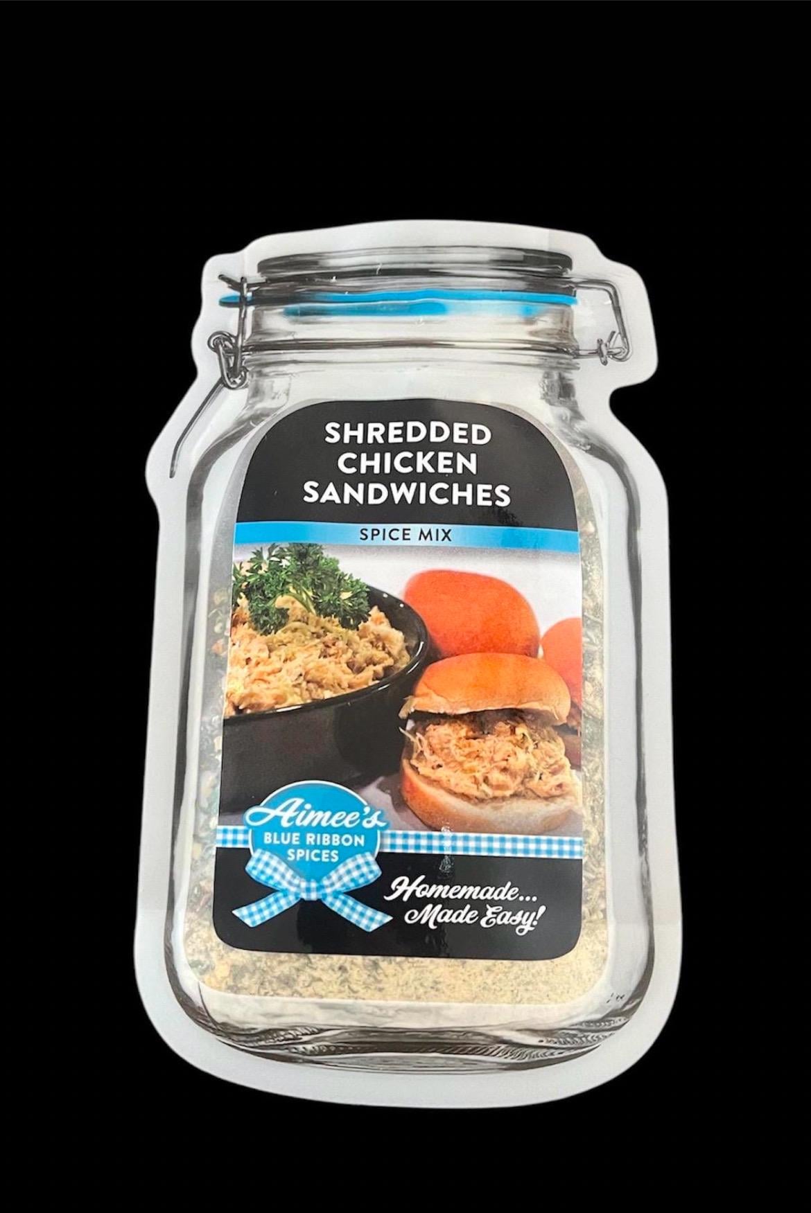 4 Pack Top Sellers -Shredded Chicken Sandwiches, Giddy Up Guacamole, Herb Dipping Oil & Hot Jalapeño Popper-Top Sellers Mixes Gift Wrapped