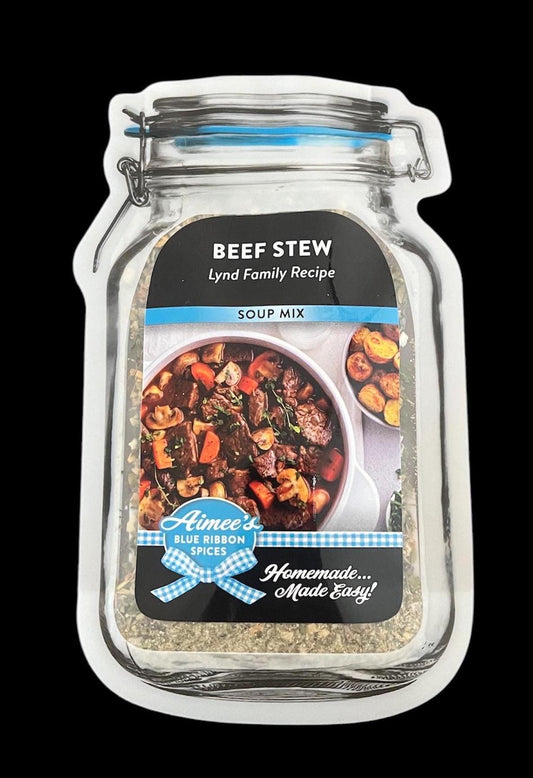 Beef Stew Meal Spice Seasoning Mix Dinner (NO SALT) Lynd Family Recipe ~Oven or Crock Pot Family Size Dinner -Loads of Flavor -Beef Veggies