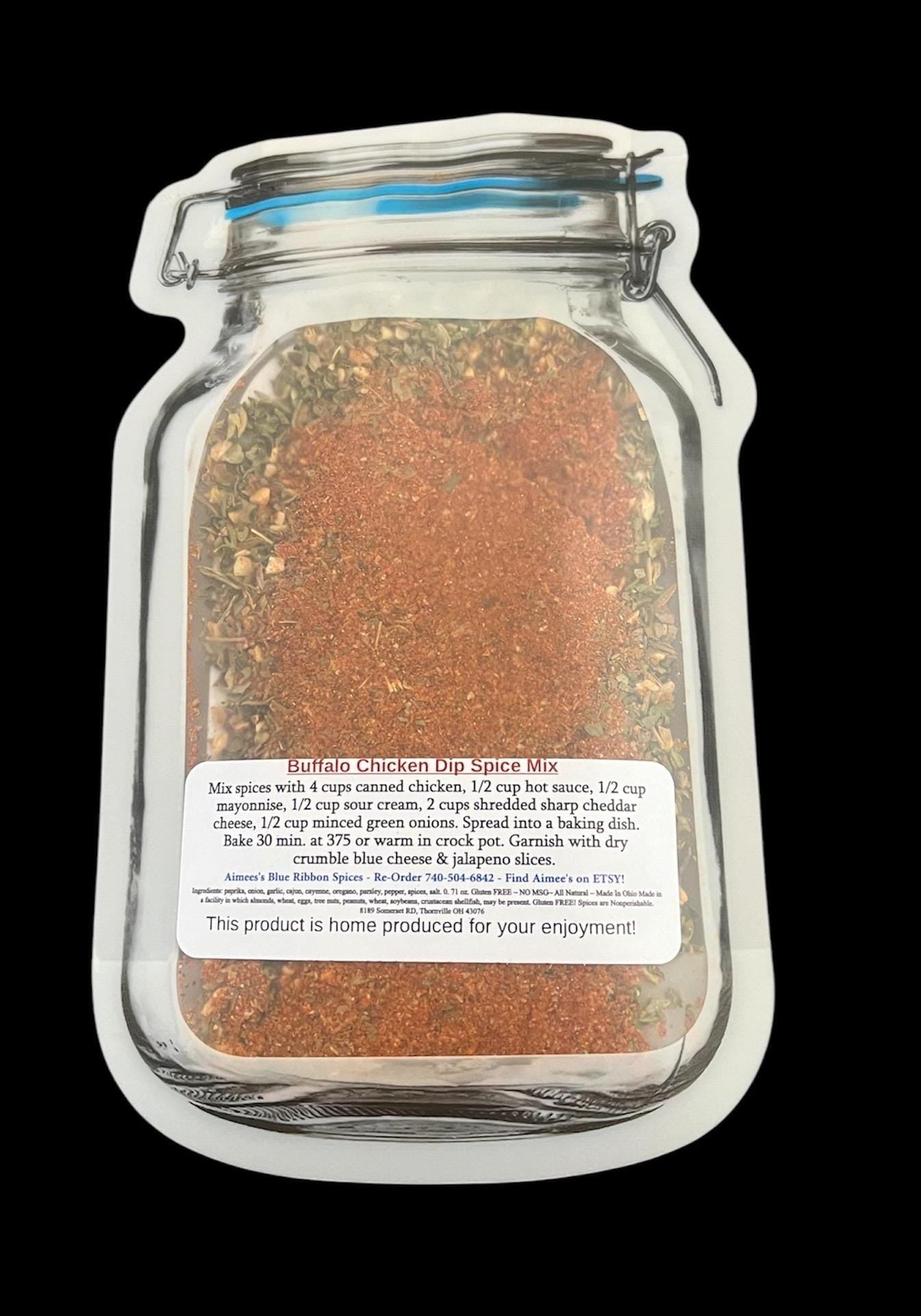 Buffalo Chicken Dip Spice Seasoning Mixes "Value 3 Pack Bulk Savings” 3 Spice Mix Dry Seasonings Packet- TOP! Seller-Appetizer-Tailgate Gift