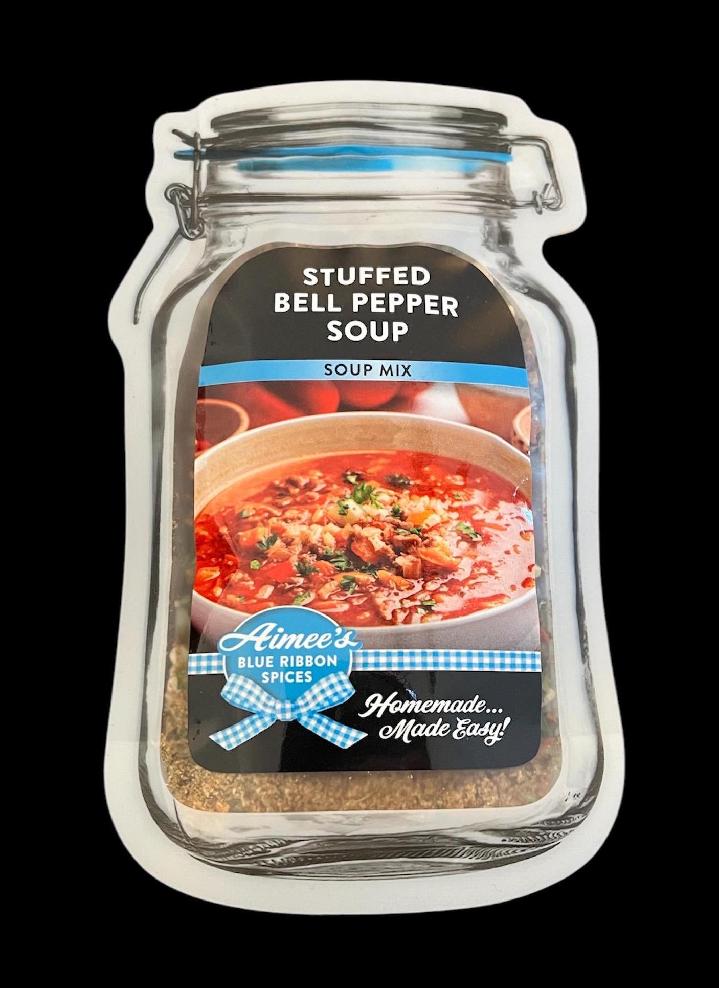 Stuffed Bell Pepper Soup Seasoning Spice Mixes Value 3 Pack Bulk Savings Hearty Family Size Meal - Rice - Red and Green Bell Peppers - YUM!