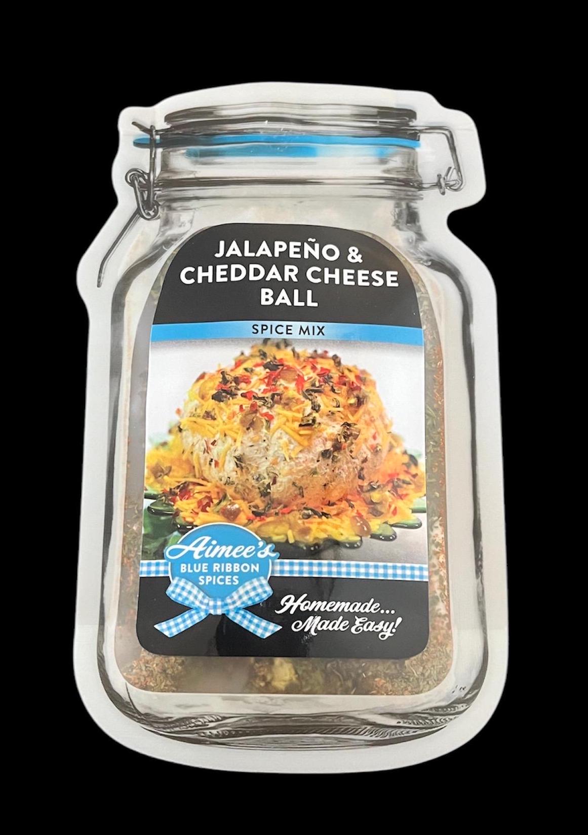 Jalapeno & Cheddar Cheese Ball Spice Mixes Value 3 Pack Bulk Savings Makes LARGE Cheese Ball~Great for Gift Giving~Cream Cheese ~Gluten Free