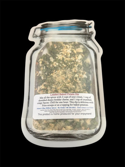 Party 4 Pack Dip Favorite Spice Mixes Gift Wrapped ~ Loaded Baked Potato Dip, Herb Spinach Dip, Parmesan & Artichoke Dip, Dill Dip FREE Shipping