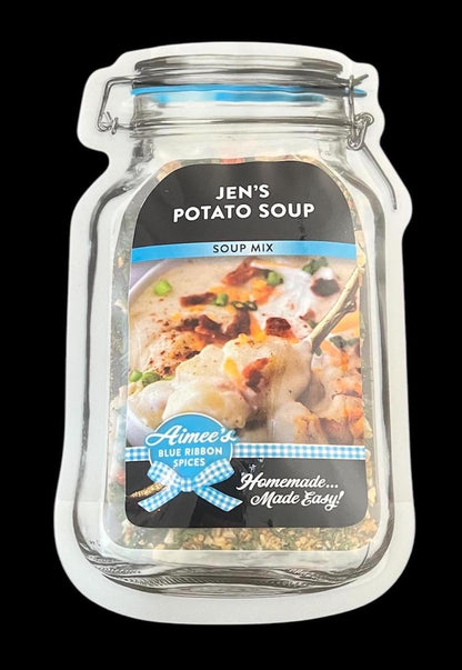 Jens Potato Soup Mix and Recipe** Creamy Comfort Food Spice Seasoning Mix EASY !TOP! Seller Cheesy Potato Soup ~ Gift Basket Giving ~ Creamy