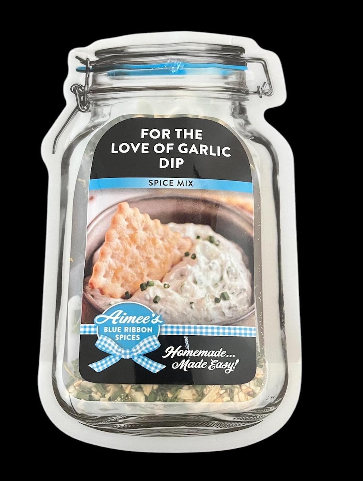 For The Love Of Garlic Dip Spice Seasoning Mix ~ Value 3 Pack Bulk Savings ~ Chip Dip ~ Garlic Lovers Dream Dip Mix ~ Party Appetizer