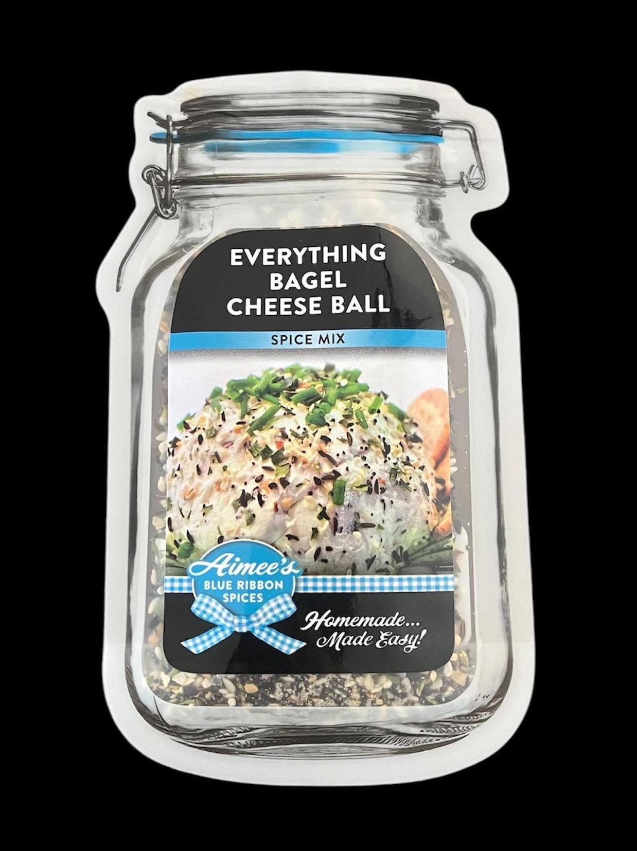 EVERYTHING Bagel Cheese Ball**Spice Seasoning Mix~Makes a LARGE Cheese Ball Great for Gift Giving~Gift Baskets~Cream Cheese Soft or Regular
