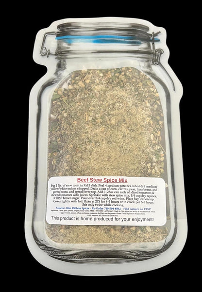 Beef Stew Spice Seasoning Mix “Value 3 Three Pack Bulk Savings” Family Size Dinner Meal - Loaded with Beef and Vegetables- Potluck- Tailgate