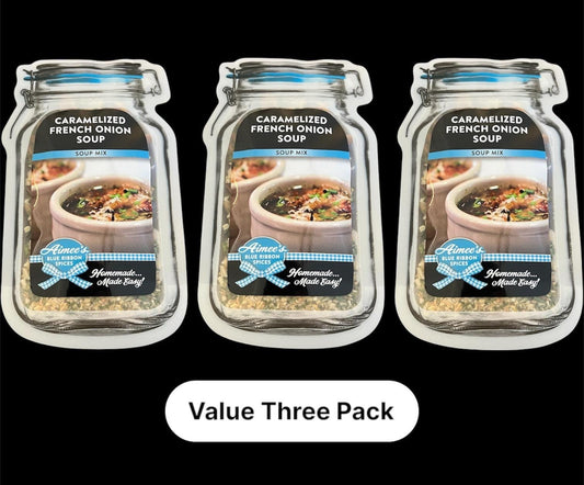 Caramelized French Onion Spice Seasoning Mix “Value 3 Pack Bulk Savings” Customer Favorite-Sweet Onions-Soup & Sandwich-Gluten Free Spices