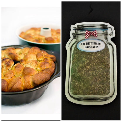 The Best Dinner Rolls EVER!** Spice Seasoning Mix (NO SALT Recipe) Pull Apart Dinner Rolls - Herbal Butter - Makes 2 Large Loaves - Herbs