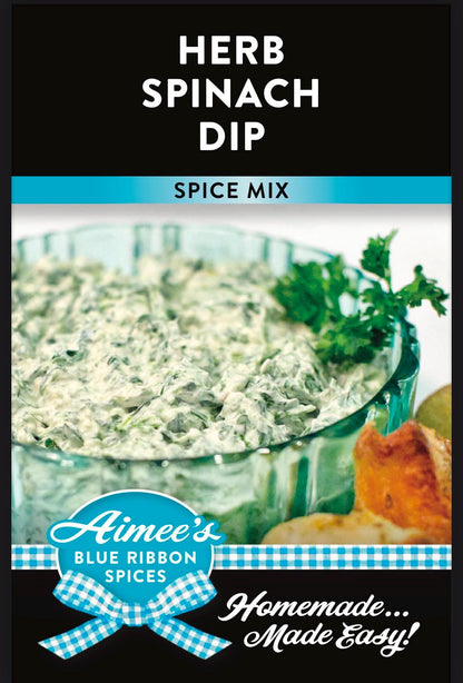 Herb Spinach Dip Spice Seasoning Mixes "Value 3 Pack Bulk Savings” Great for Gift Giving Spices are Gluten FREE and Full of Flavor Bread Dip