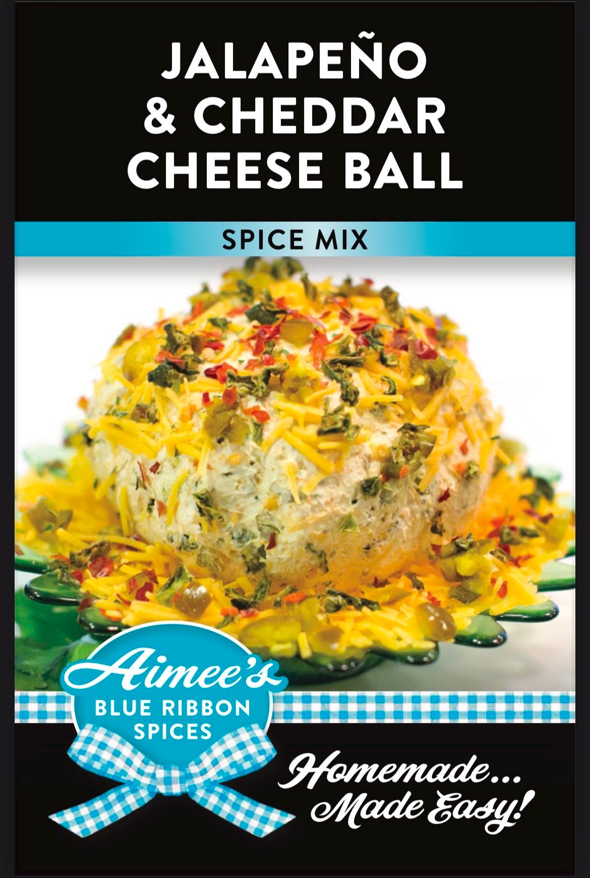 Jalapeño & Cheddar Cheese Ball NO SALT Recipe Spice Seasoning Mix “Value 3 Pack Bulk Savings” 3 Mason Jar Spice Packets~Great Gift Idea