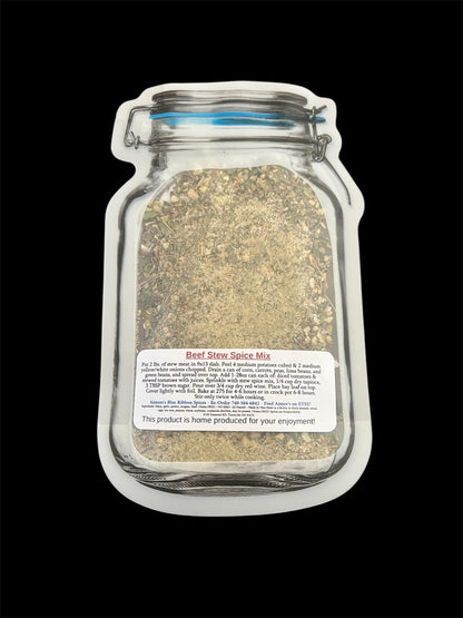 Beef Stew Meal Spice Seasoning Mix Dinner (NO SALT) Lynd Family Recipe ~Oven or Crock Pot Family Size Dinner -Loads of Flavor -Beef Veggies