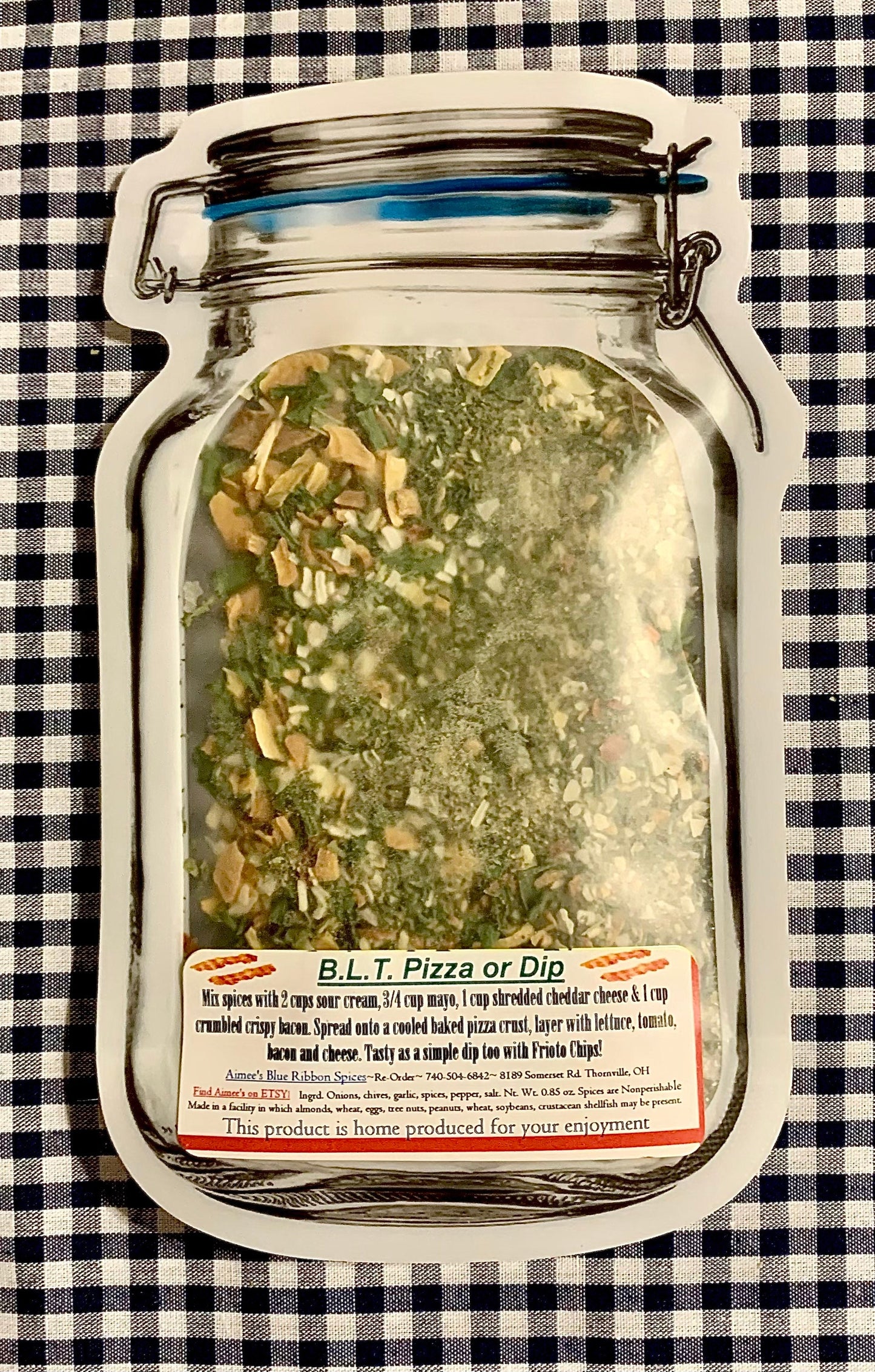 B.L.T Pizza Or Dip Bacon Lettuce & Tomato Spice Seasoning Dip Mix