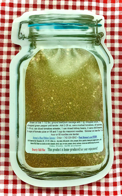 Chili Mac Spice Mix Elbow Macaroni Noodles Spices are Gluten Free Hearty Cheddar Cheese Beans Hearty EASY Crock Pot Gift Basket Giving  YUM