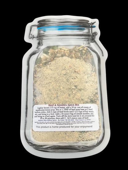 Beef & Noodles Dinner Meal- LYND Family Recipe Spice Seasoning Mix -Dinner Recipe -Hearty Meal-Pot Luck -Crock Pot -Dry seasoning Spice Mix