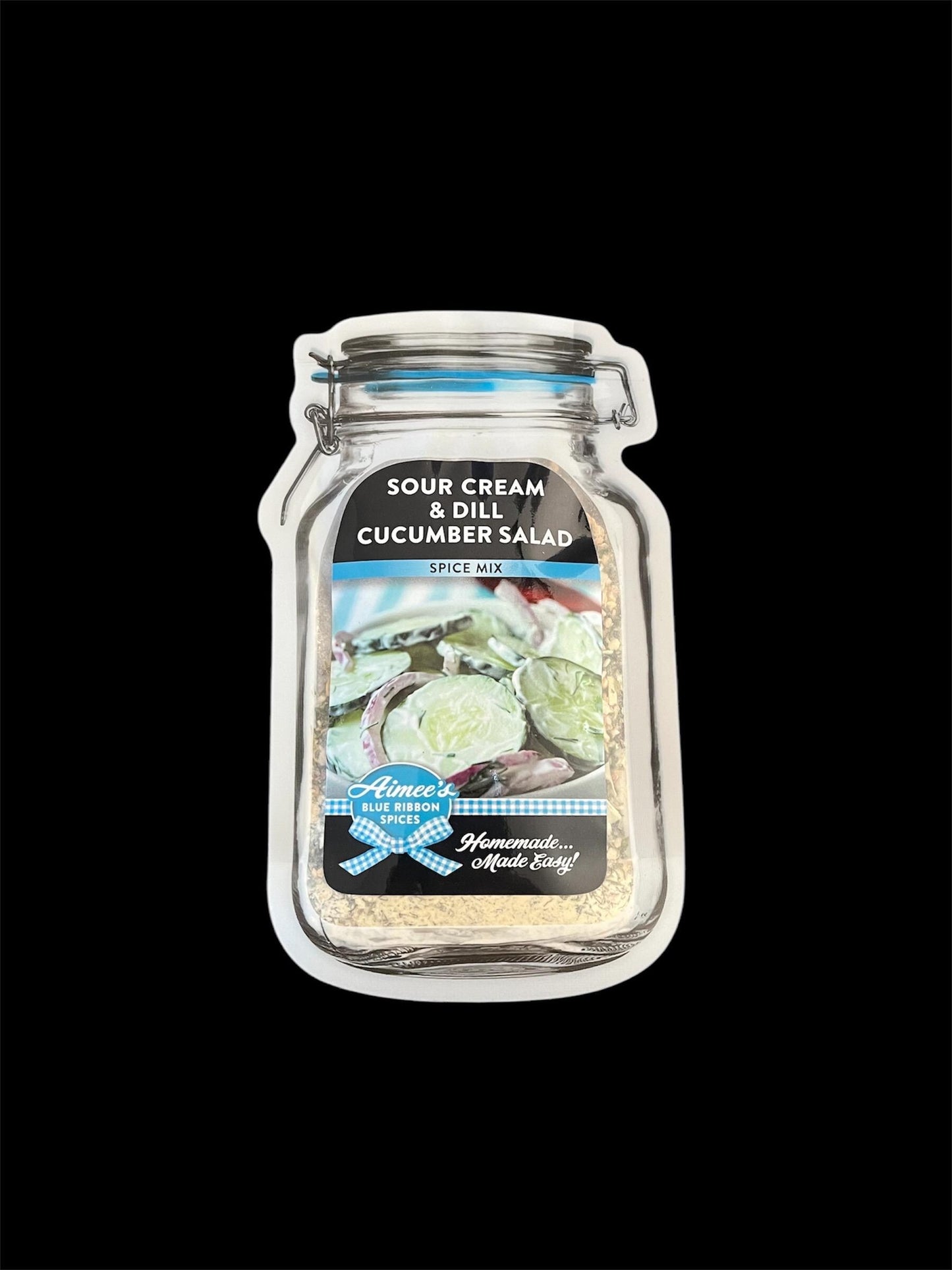 Sour Cream and Dill Cucumber Salad Spice Mix Value 3 Pack Bulk Savings- Creamy Fresh Cucumber Summer Year Around Salad -Makes a large Recipe