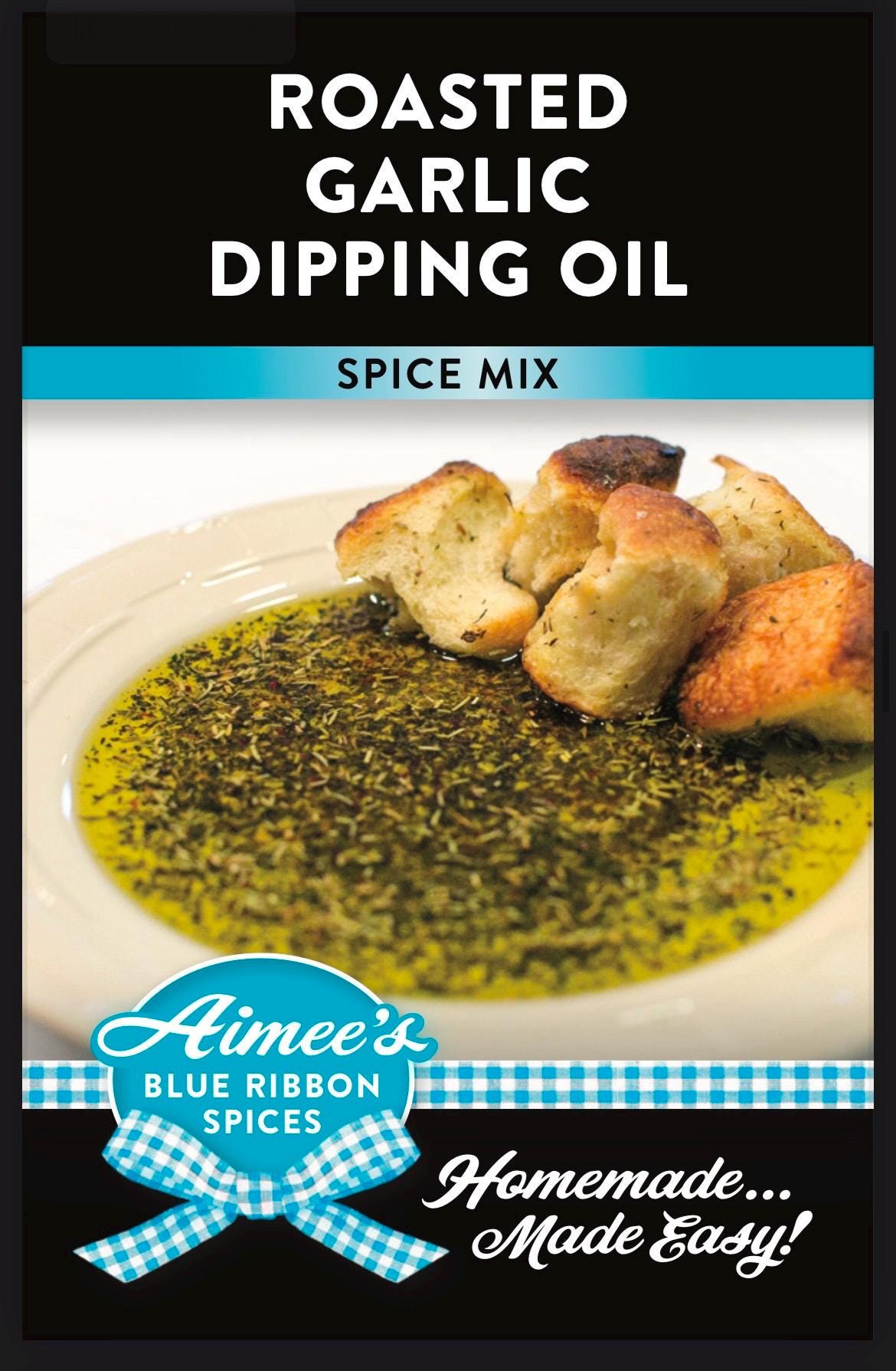 Roasted Garlic Dipping Oil or Butter Spread** Spice Seasoning Mix ~ Recipe and Seasonings ~ Garlic Bread ~ Olive Oil ~ Butter Spread