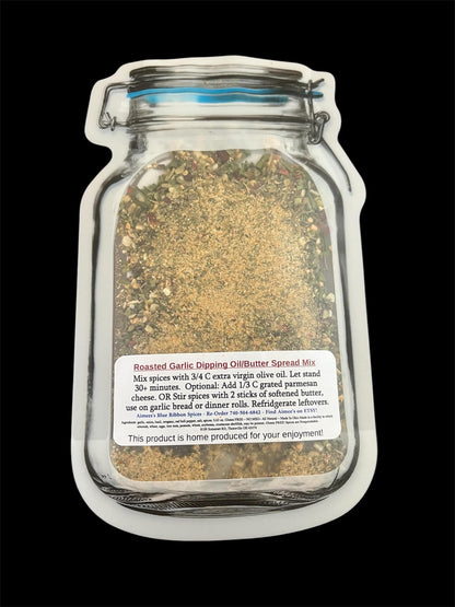 Roasted Garlic Dipping Oil/ Butter Spread Spice Mix “Value 3 Pack Bulk Savings” 3 Spice Packets -Olive Oil - Garlic Bread Butter Spread Gift