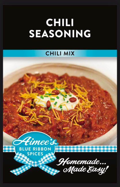 Chili Seasoning** Chili Spice Seasoning Mix (NO SALT Version) Hamburger and or Sausage - Beans - Tomatoes - Gluten FREE! Family Favorite