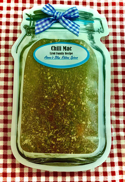 Chili Mac Spice Mix Elbow Macaroni Noodles Spices are Gluten Free Hearty Cheddar Cheese Beans Hearty EASY Crock Pot Gift Basket Giving  YUM