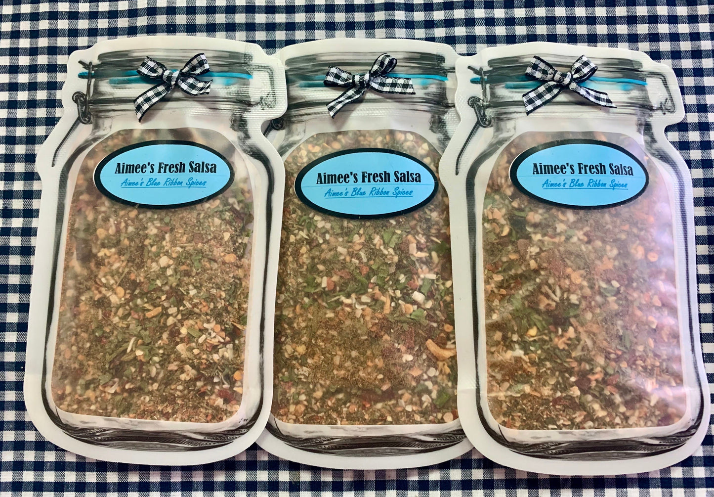 Aimee’s Fresh Salsa Spice Mix Value Three 3 Pack Bulk Savings ~Gluten FREE ~Gift Giving ~Tomatoes Cilantro ~Mexican ~Tortilla chips ~ Garden