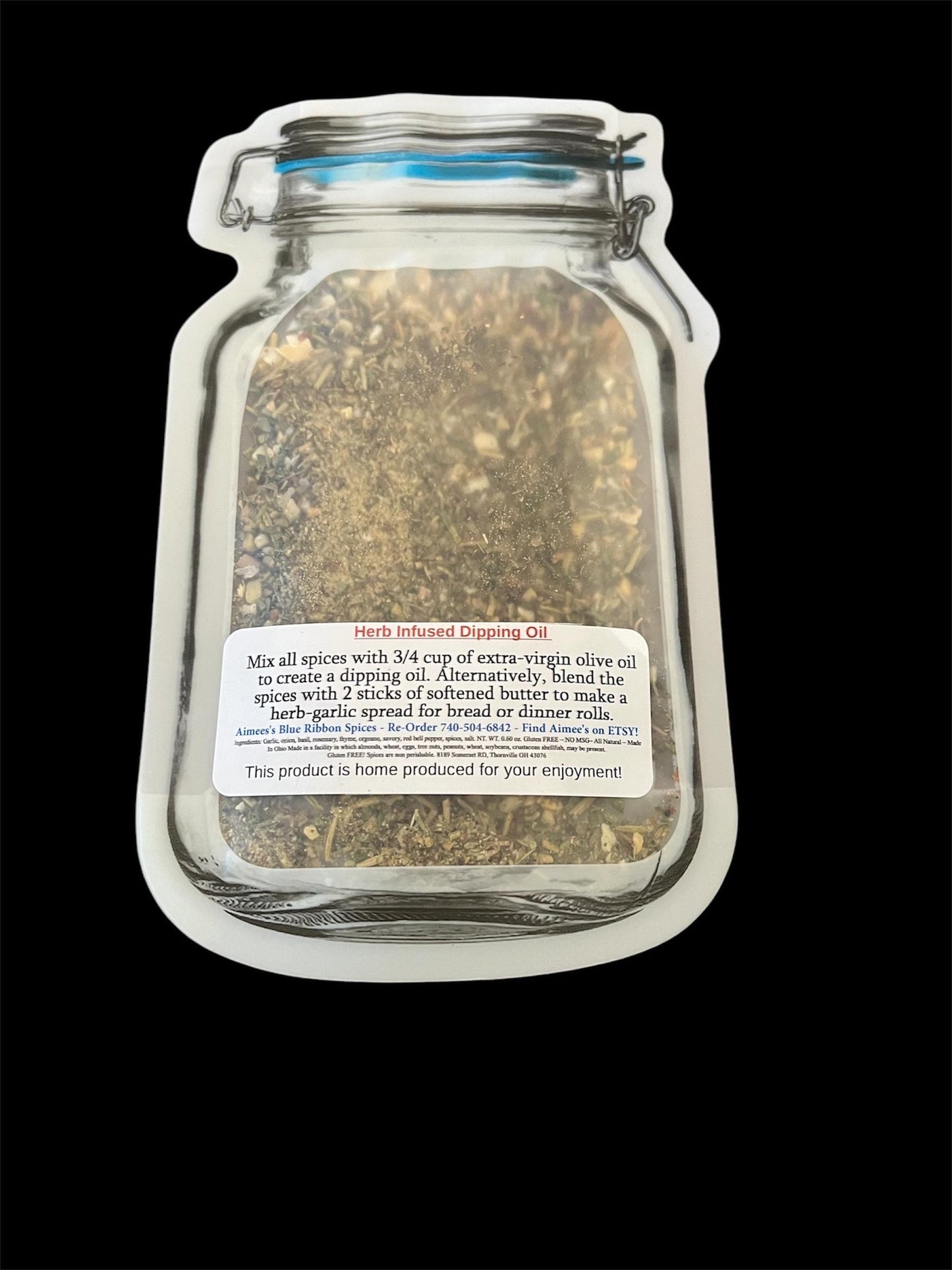 Herb Infused Dipping Oil**or Herb Butter Spread** Spice Seasoning Mix- Spices are Gluten Free - Italian - EASY - Popular - Meat Marinade YUM