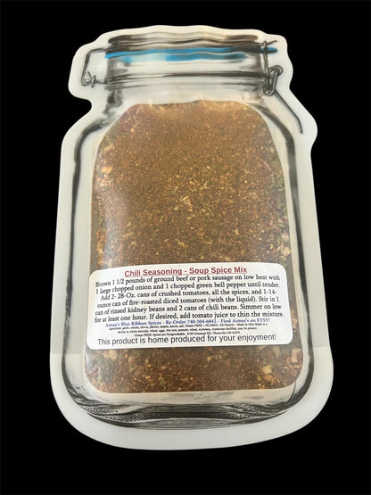 Chili Seasoning** Chili Spice Seasoning Mix (NO SALT Version) Hamburger and or Sausage - Beans - Tomatoes - Gluten FREE! Family Favorite