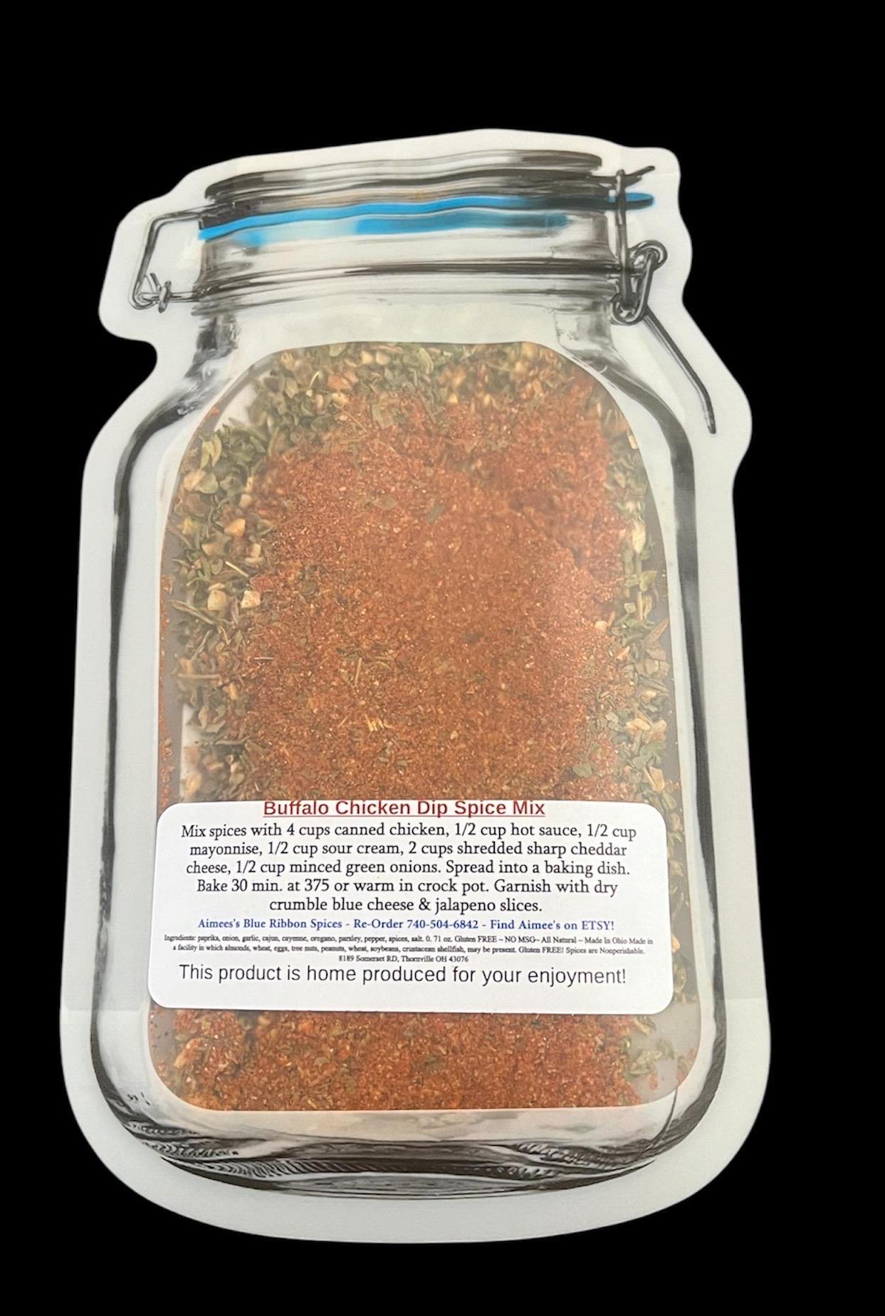 Buffalo Chicken Dip** Crowd Favorite Spice Seasoning Mix (NO SALT) - Pot Luck - Tailgate -Family Reunion -Crowd Favorite! -Crock Pot or Oven