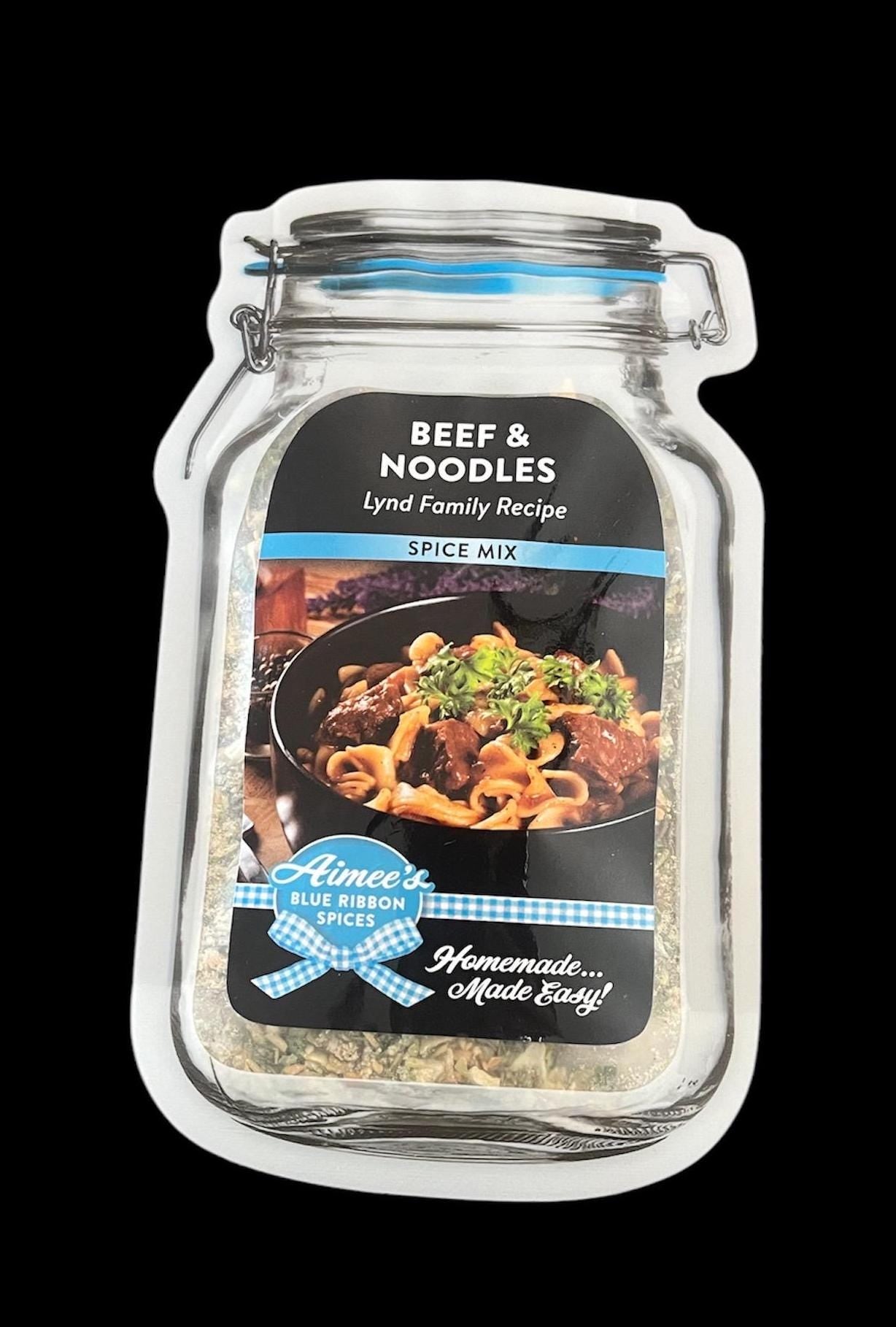 Beef & Noodles Dinner Meal- LYND Family Recipe Spice Seasoning Mix -Dinner Recipe -Hearty Meal-Pot Luck -Crock Pot -Dry seasoning Spice Mix