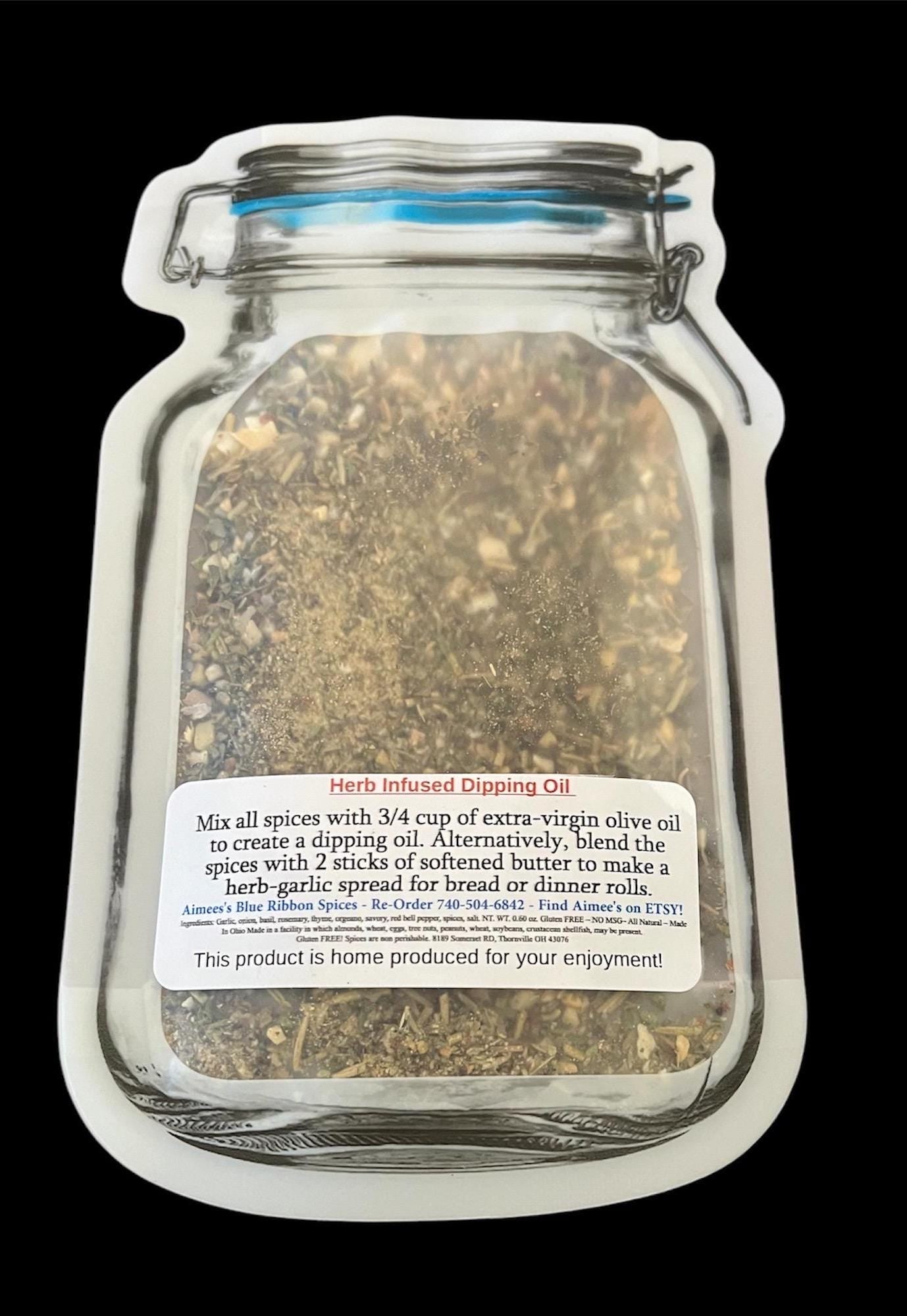 Herb Infused Dipping Oil or Herb Butter Spread ~3 Pack Bulk Spice Seasonings Mixes ~Olive Oil~Great for Gift Giving~ French Bread Sour Dough