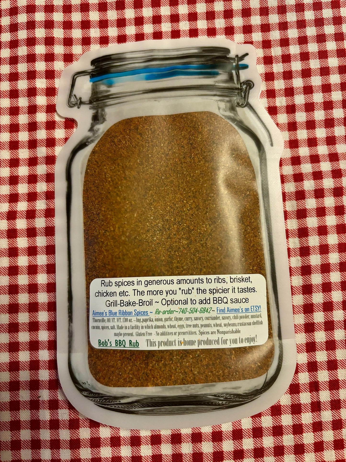 Bobs BBQ Rub  Barbecue Spice Seasoning Mix ~ Grilling - Baking - Award Wining - Mouth Watering Flavor - Tender - Beef or Chicken Seasoning