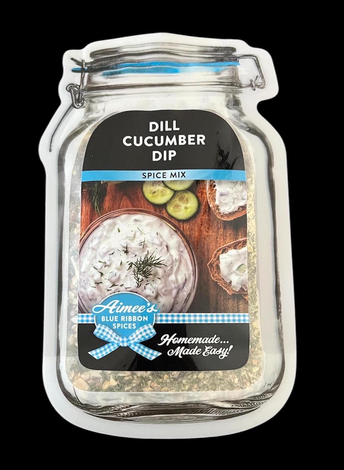 Dill Cucumber Dip** Spice Seasoning Mix ~ Chip Dip ~ Vegetable Dip ~ Greek Cucumber Dip ~ Fresh Cucumbers ~ Year Around Top Seller ~ Creamy