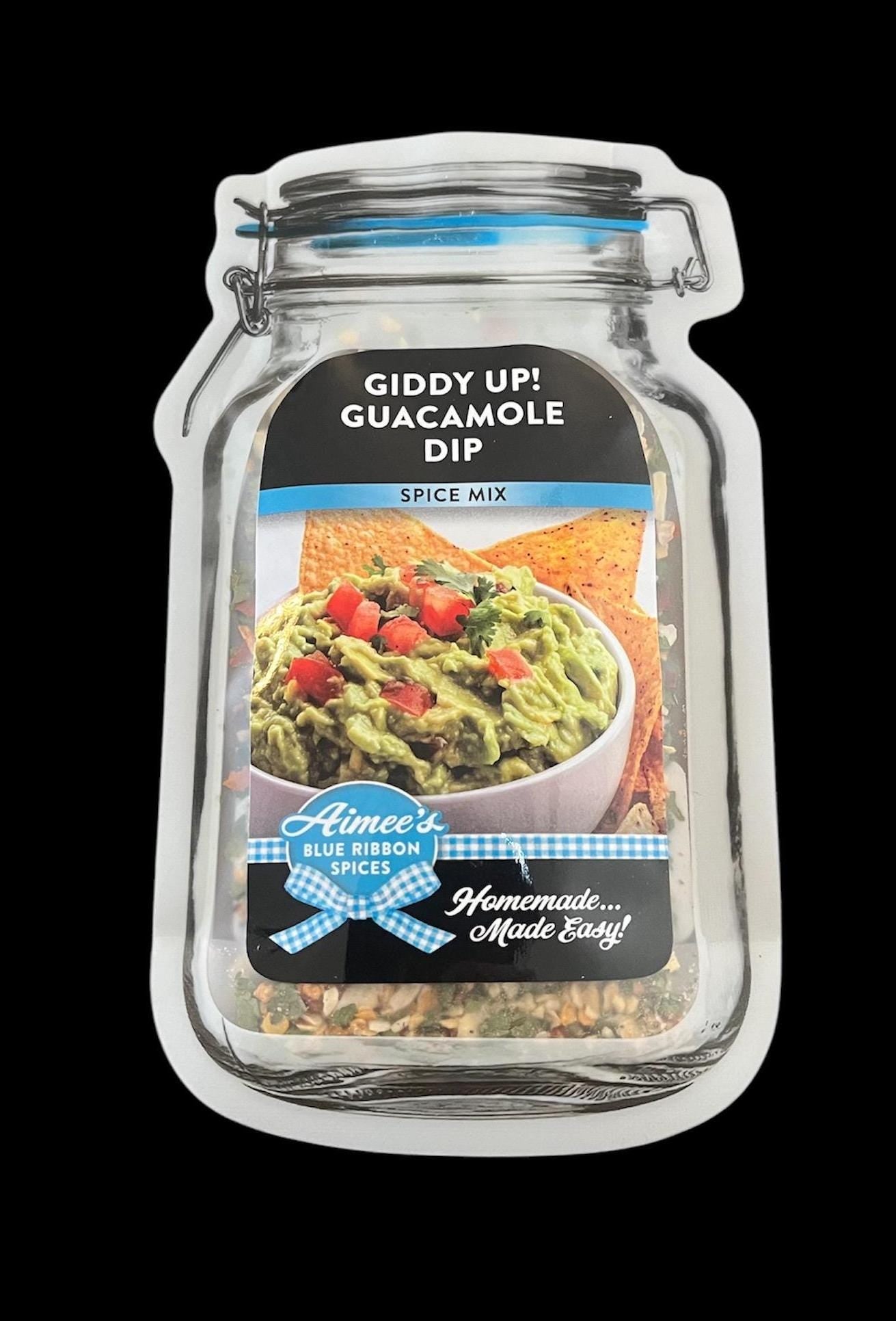 Giddy Up! Guacamole Dip Spice Seasoning Mixes and Recipe "Value 3 Pack Bulk Savings” ~Mexican Guacamole Dip &Tortilla Chips ~YUM! Great GIFT