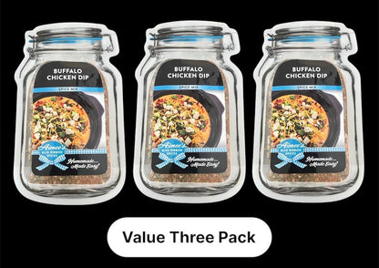 Buffalo Chicken Dip Spice Seasoning Mixes "Value 3 Pack Bulk Savings” 3 Spice Mix Dry Seasonings Packet- TOP! Seller-Appetizer-Tailgate Gift