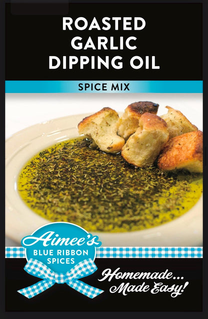 Roasted Garlic Dipping Oil/ Butter Spread Spice Mix “Value 3 Pack Bulk Savings” 3 Spice Packets -Olive Oil - Garlic Bread Butter Spread Gift