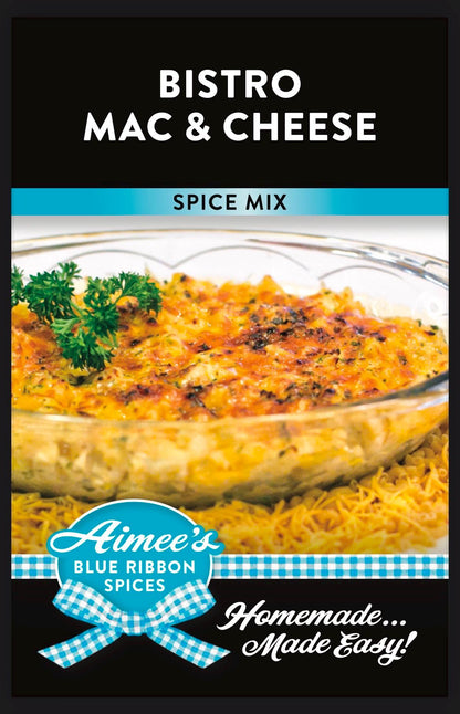 Bistro Mac & Cheese** Macaroni Casserole Spice Blend Seasoning Mix - Family Size Meal - Potluck -Tailgate Party- Family Reunion Get Together