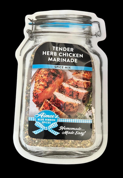 Tender Chicken Marinade Spice Seasoning Mix ~ Dry Spice Mix ~ Great used on Any Meat ~ Gift Basket Item ~ Spices Gluten Free ~ Olive Oil