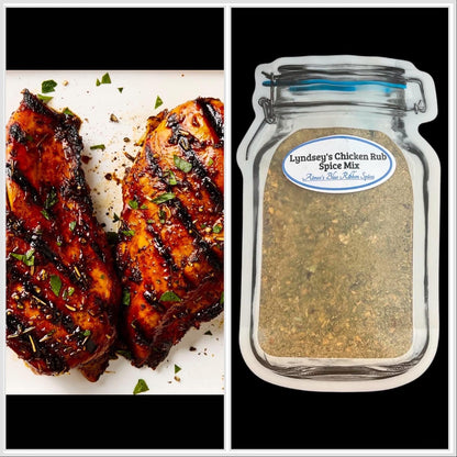 Lyndsey’s Chicken Rub Spice Seasoning Mix ~ Dry Spice Seasoning Mix Chicken Breasts Legs Wings Thighs Whole Chicken Roasted Broasted Chicken